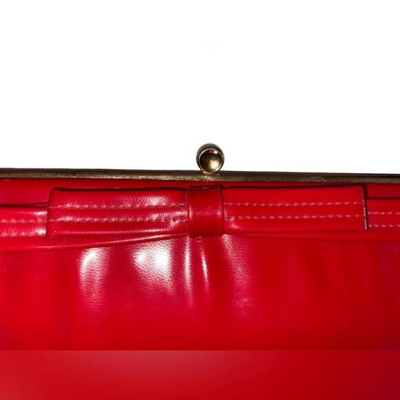 VINTAGE 1950 RED HANDBAG made in the USA! - Picture 6 of 8